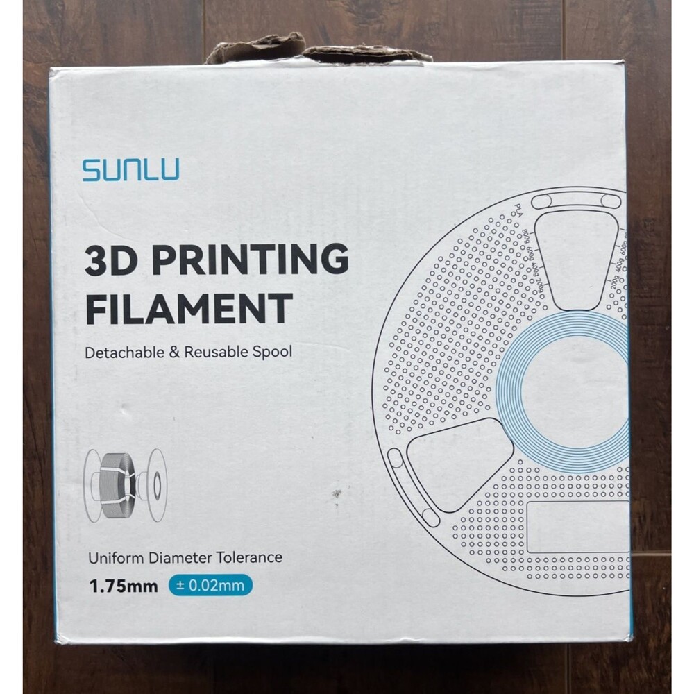 Sunlu 3D Printer PLA Filament 1.75mm 1KG Spool Suit For 99% 3D Printer